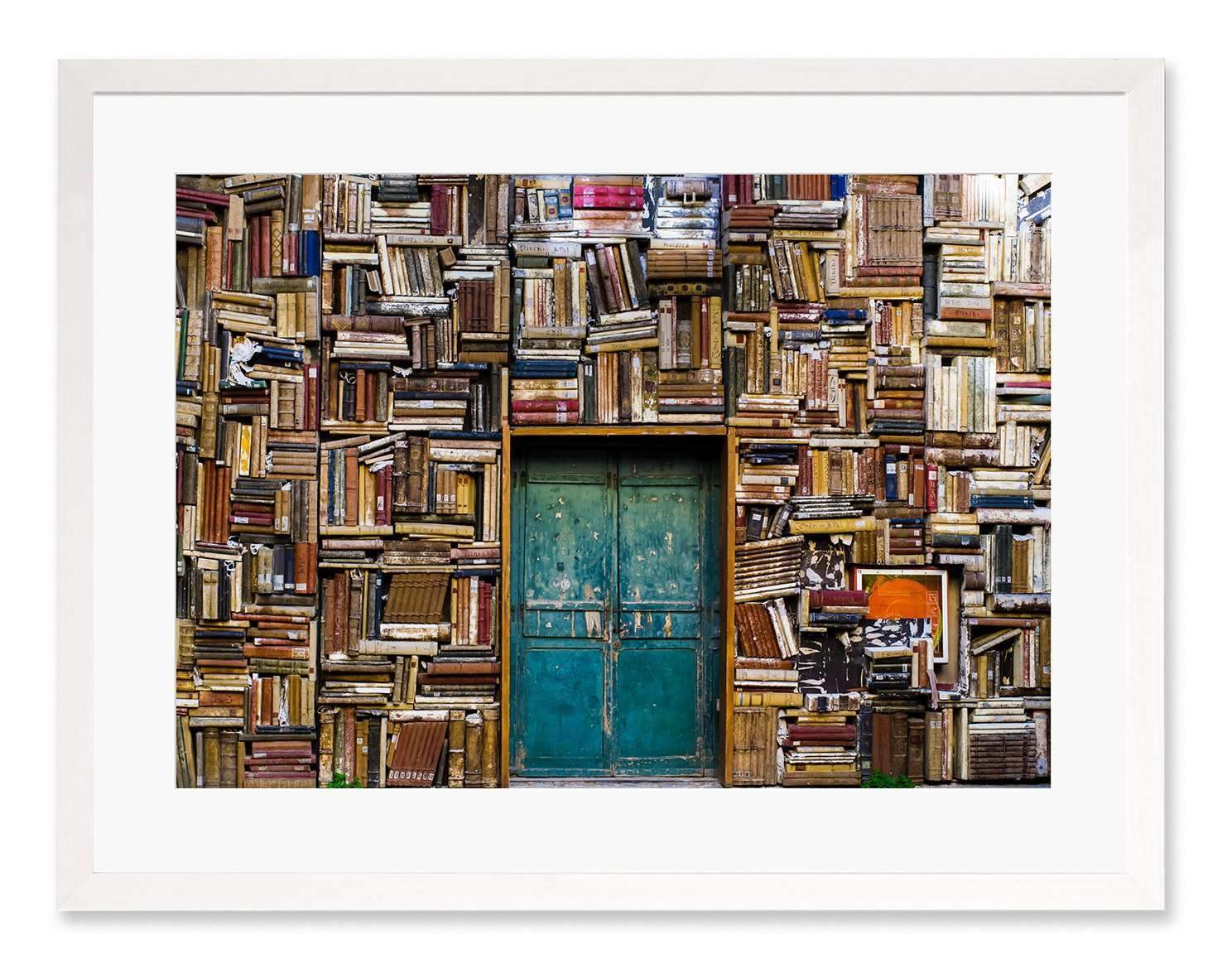 Framed Cool Colour Photography Outdoor library colour photograph ...